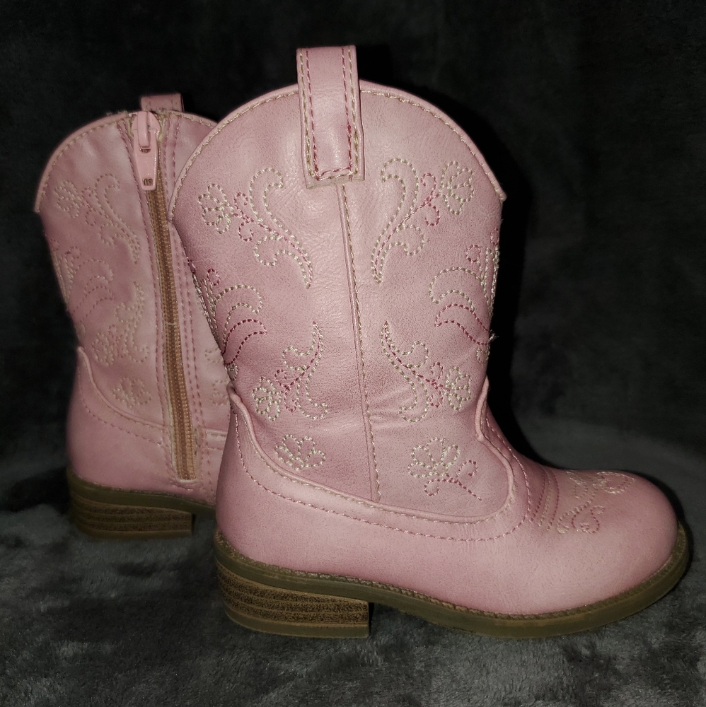 CAT & JACK PINK TODDLER WESTERN BOOTS 7